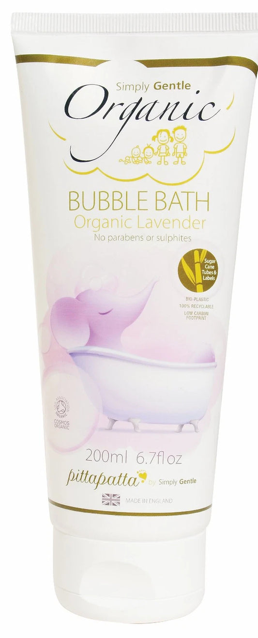 Simply Gentle Pittapatta Baby Organic Lavender Bubble Bath 200ml