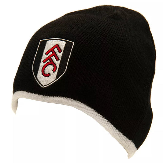 Fulham FC Crest Black Beanie