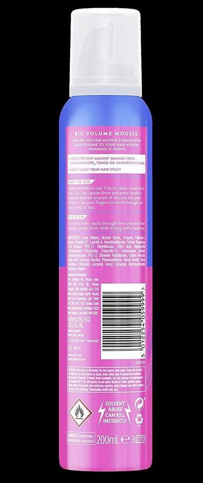 VO5 Weightless Big Volume Mousse 200ml