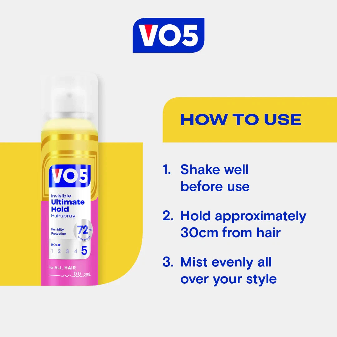 VO5 Invisible Ultimate Hold Hair Spray, 400ml