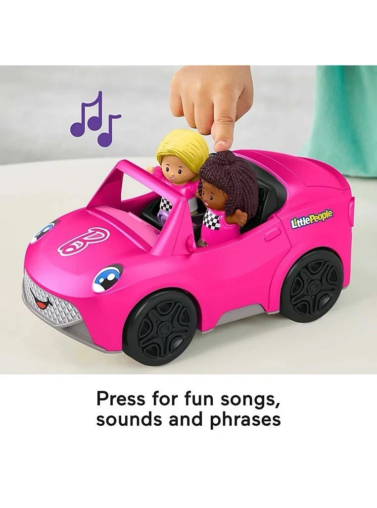 Fisher Price Little People Barbie Convertible Toy Vehicle and 2 Figure Set