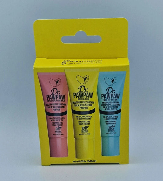 Dr PAWPAW Glowing Collection Trio Lip Balm