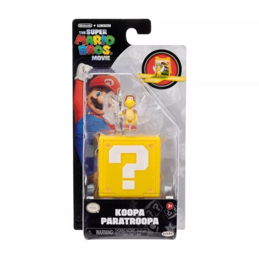 Super Mario Bros. Movie Koopa Paratroopa Mini Figure & Question Block