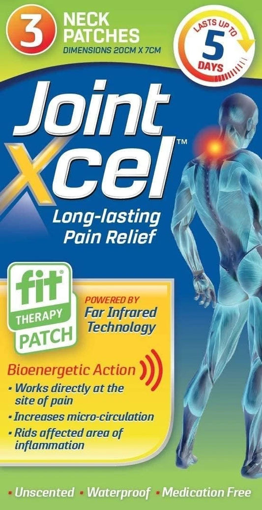 3PK JointXcel Non-Medicated Heat-Free Neck Pain Relief Patches