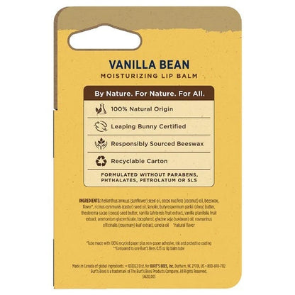 Burt's Bees Vanilla Bean Moisturizing Lip Balm 9.63g 0.34oz