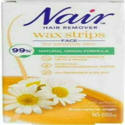 16 Nair Face Wax Strips