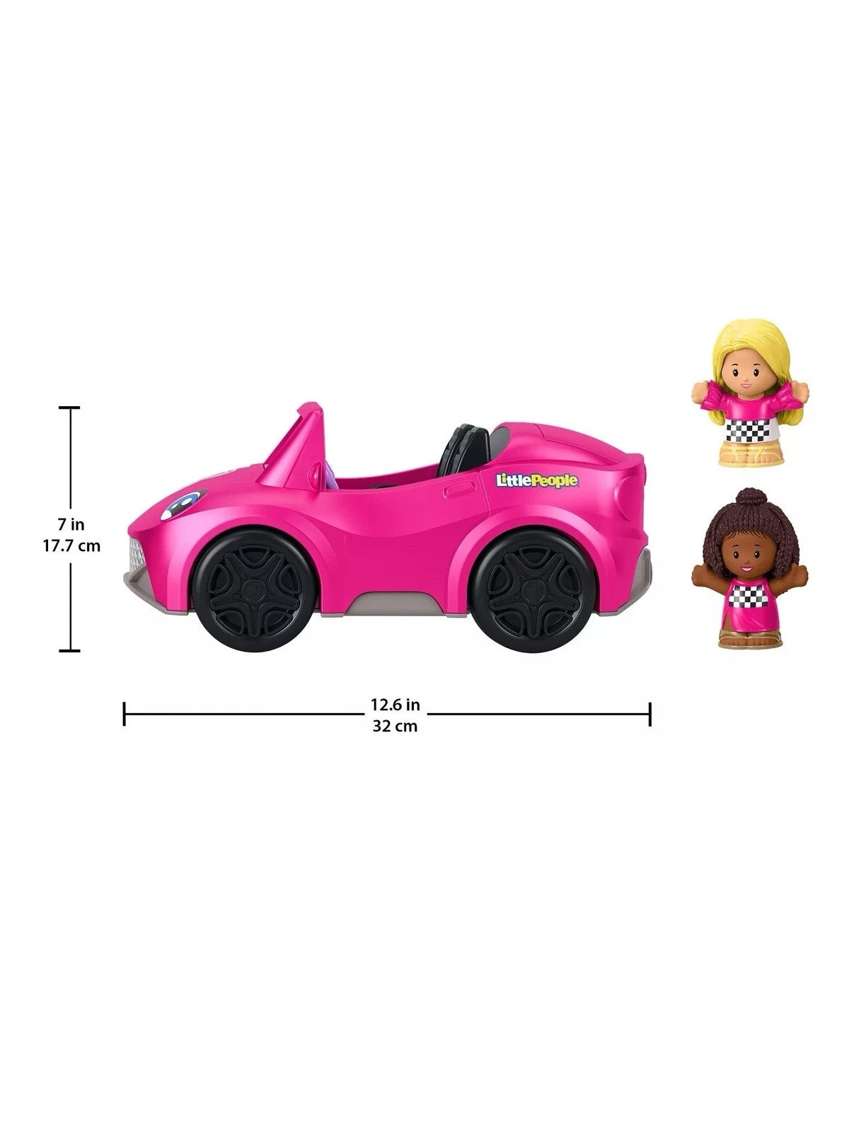 Fisher Price Little People Barbie Convertible Toy Vehicle and 2 Figure Set