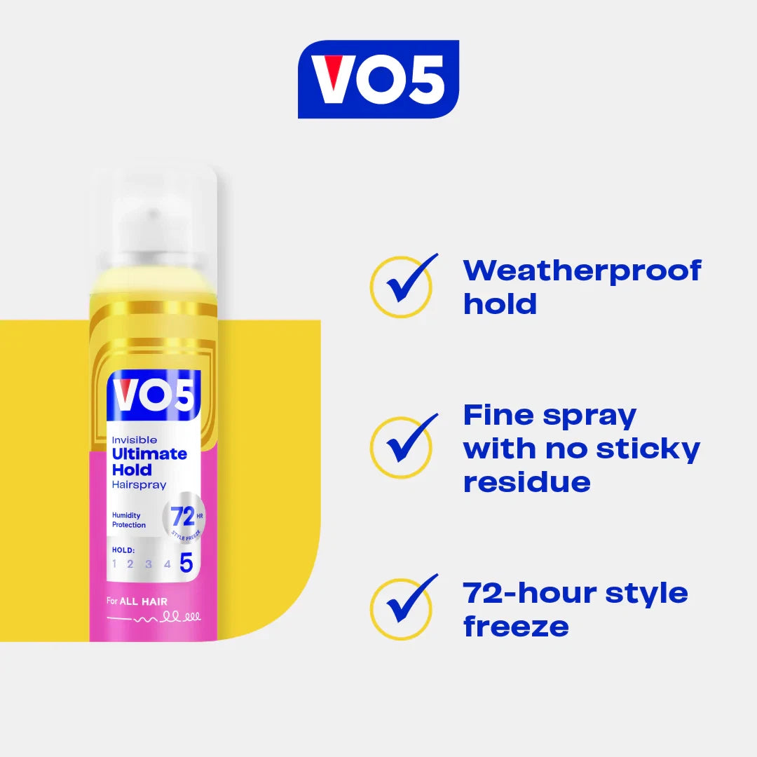 VO5 Invisible Ultimate Hold Hair Spray, 400ml