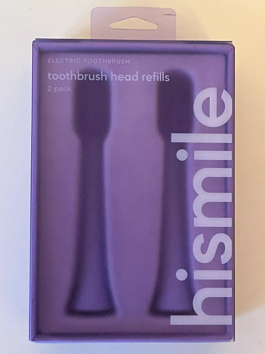 Hismile Electric Toothbrush Head Refills x2 PURPLE