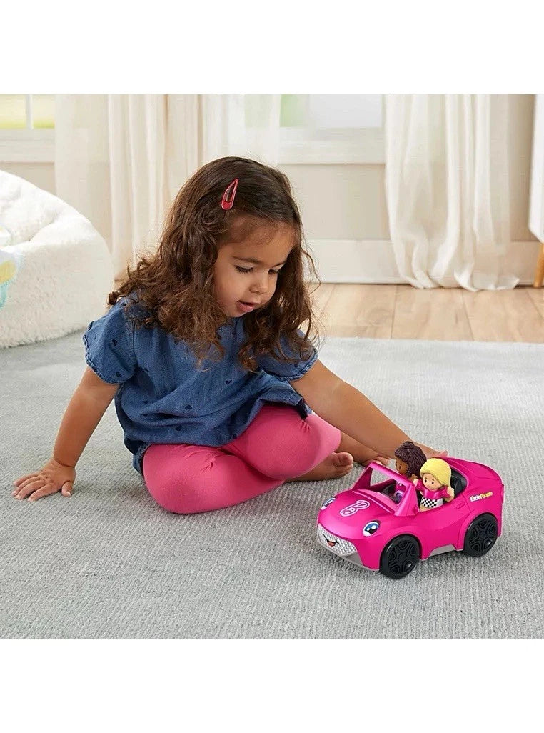 Fisher Price Little People Barbie Convertible Toy Vehicle and 2 Figure Set