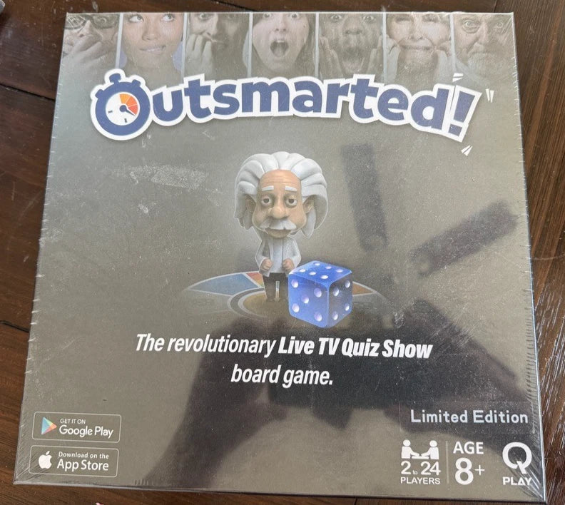 Outsmarted Live TV Quiz Show Board Game Founders 1st Limited Edition QPlay Games
