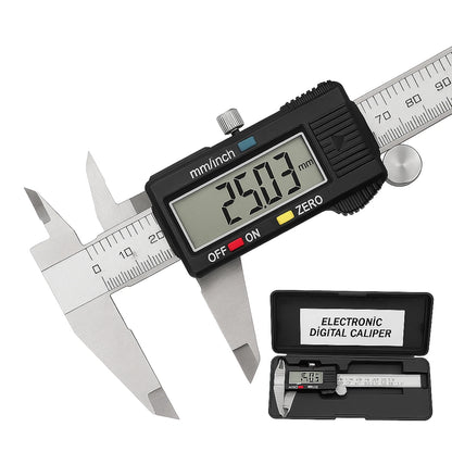 Digital Caliper Vernier Micrometer 150mm 6 Inch LCD Stainless Steel Tool