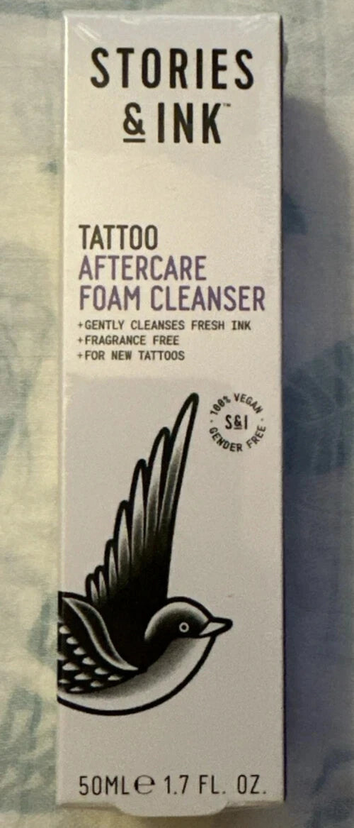 Stories & Ink Tattoo Care Aftercare Foam Cleanser For Fresh Tattoos 50ml