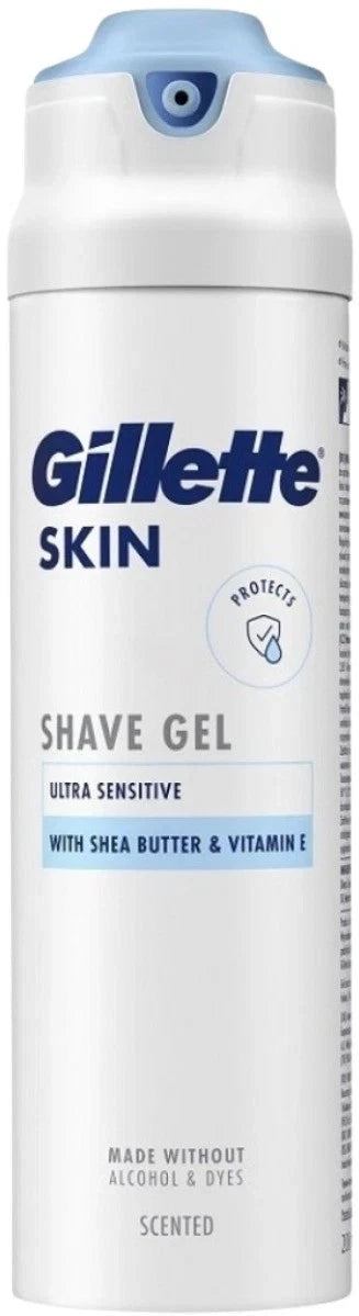 Gillette Skin Ultra Sensitive Shave Gel with Shea Butter & Vita E 200ml