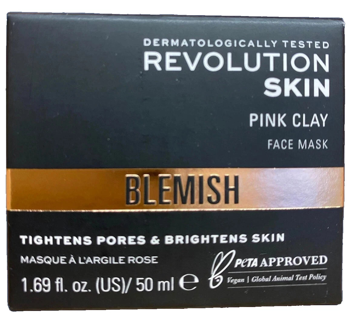 50ML Revolution Skincare Pink Clay Detoxifying Face Mask