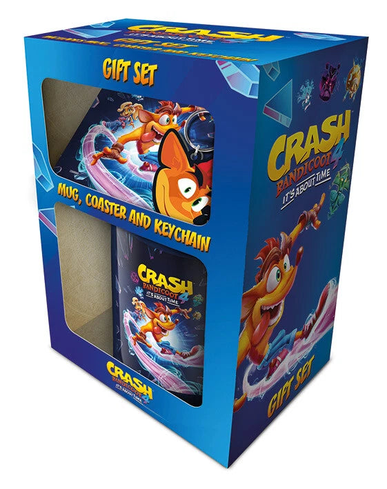 Crash Bandicoot About Time Mug Coaster & Keychain