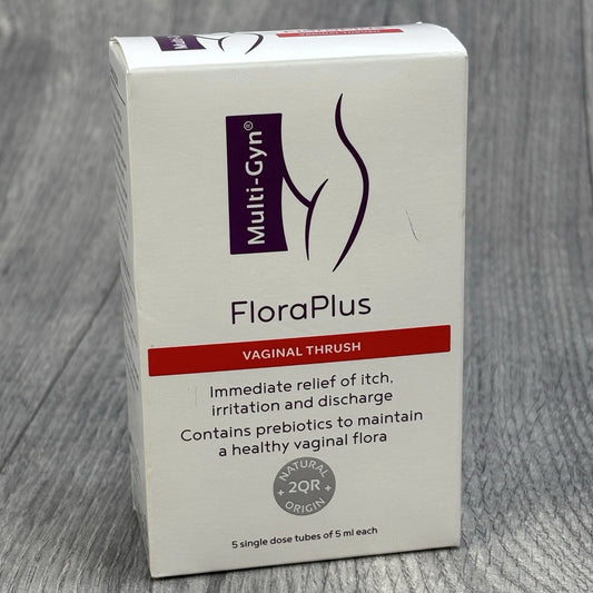 Multi-Gyn FloraPlus Vaginal Thrush Treatment Gel 5 x 5ml Tubes