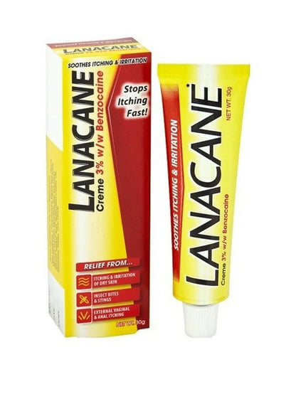 Lanacane Medicated Cream Tube, 30g