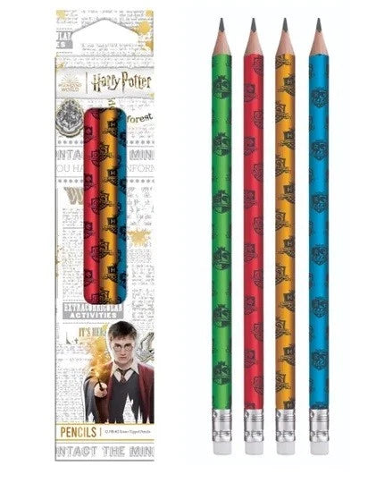 Harry Potter Eraser Tipped Pencils 12 Pack