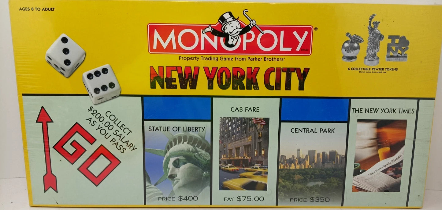 Monopoly New York City The Big Apple Edition 2001 USAopoly SEALED