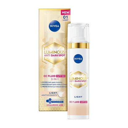 NIVEA Luminous 630 Anti Dark Spot CC Cream Fluid SPF 30 - Light 01 3in1 40ml