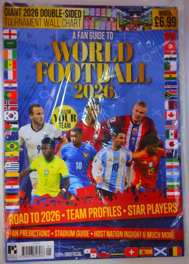 A Fan Guide to World Football magazine 2026 Team Profiles, Players + Wall chart
