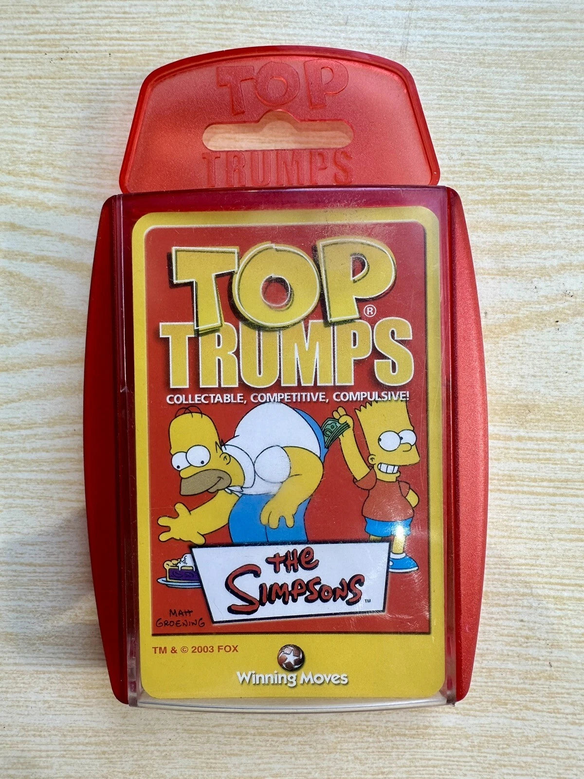 Winning Moves Top Trumps The Simpsons Card Game