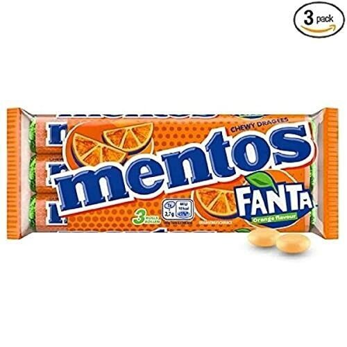 Mentos Fanta Orange Flavour 3 Pack