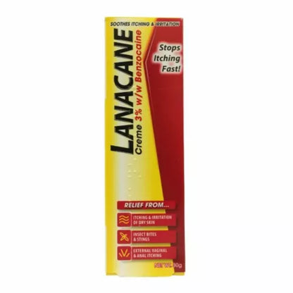 Lanacane Medicated Cream Tube, 30g