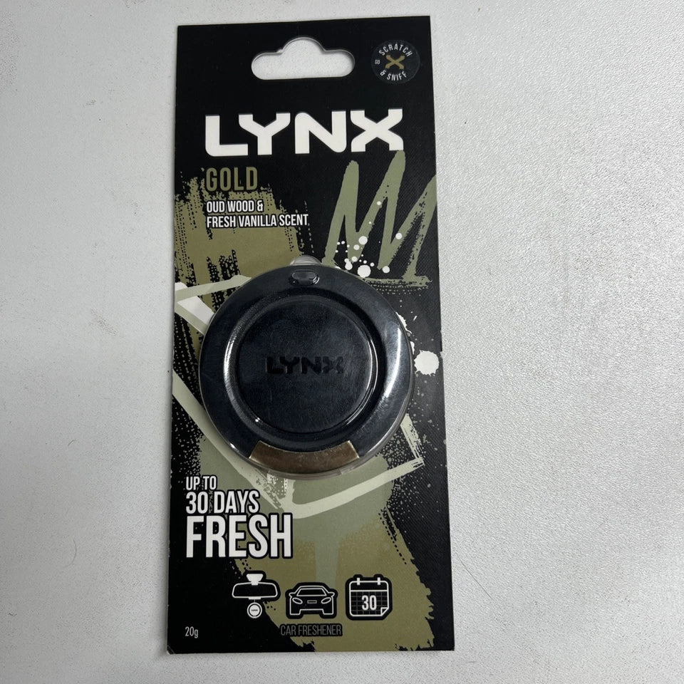 Lynx In Car Air Freshener GOLD Fragrance Scent